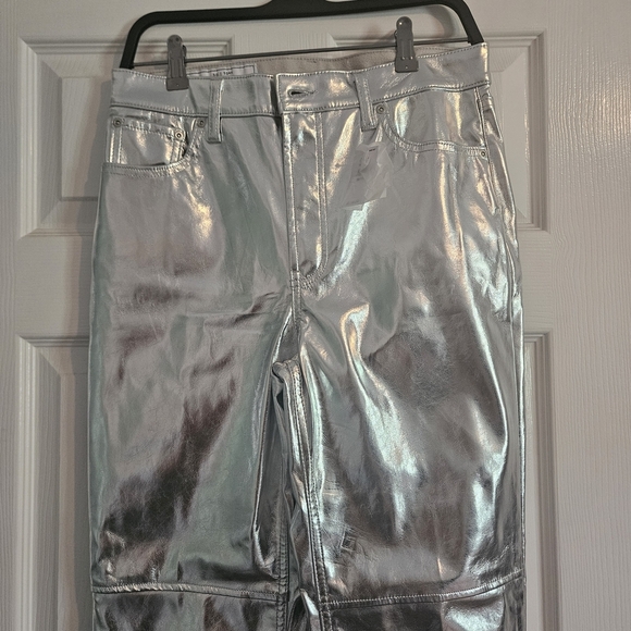 GAP Silver Straight Leg Pants - Picture 2 of 8